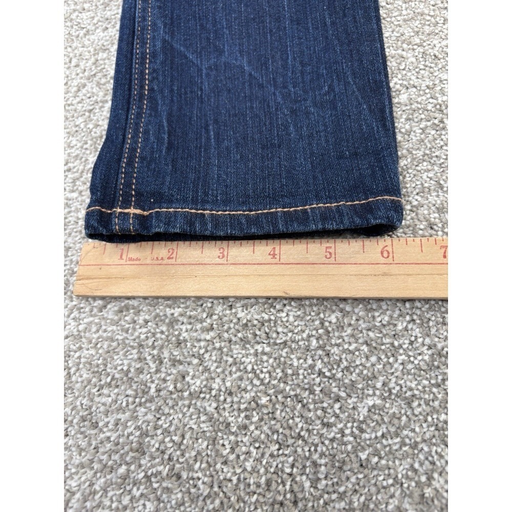 Aeropostale Bayla Skinny Capri Womens‎ 1/2 Dark Wash Distressed Stretch Denim - Picture 5 of 10